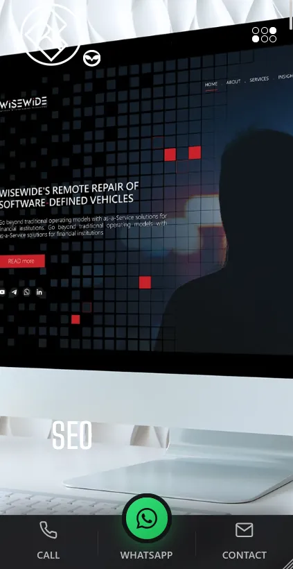 Responsive website design on mobile